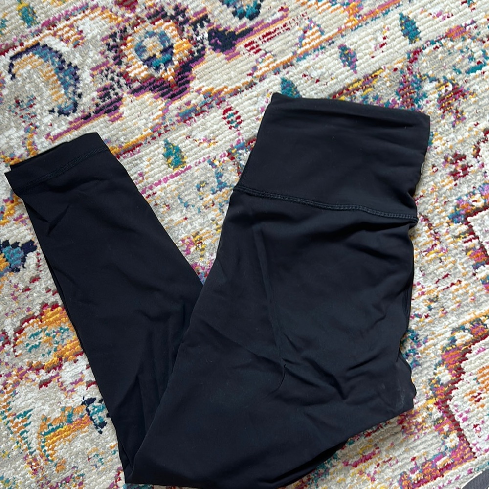 lululemon black wunder train i think no tag size 10